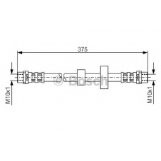 1 987 476 698 BOSCH Тормозной шланг