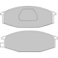 FD6552V NECTO Комплект тормозных колодок, дисковый тормоз