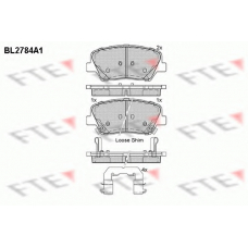 BL2784A1 FTE Комплект тормозных колодок, дисковый тормоз