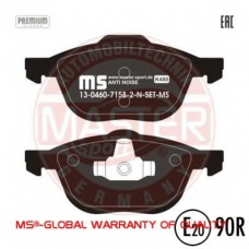 13046071582N-SET-MS MASTER-SPORT Комплект тормозных колодок, дисковый тормоз