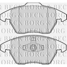 BBP1888 BORG & BECK Комплект тормозных колодок, дисковый тормоз