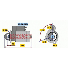 0 001 208 226 BOSCH Стартер