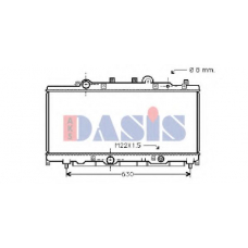 080990N AKS DASIS Радиатор, охлаждение двигателя