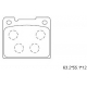 KD7568 ASIMCO Комплект тормозных колодок, дисковый тормоз
