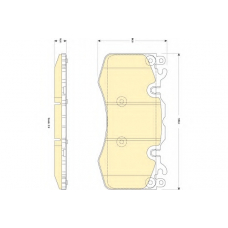 6118349 GIRLING Комплект тормозных колодок, дисковый тормоз
