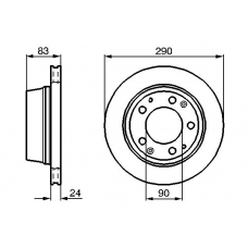 0 986 478 310 BOSCH Тормозной диск