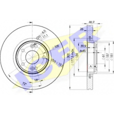 78BD2235-2 ICER Тормозной диск