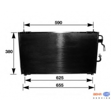8FC 351 036-171 HELLA Конденсатор, кондиционер