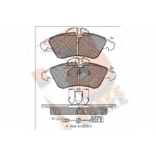 RB1104 R BRAKE Комплект тормозных колодок, дисковый тормоз