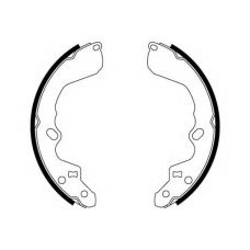 8DB 355 000-491 HELLA Комплект тормозных колодок