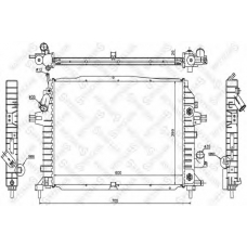 10-25405-SX STELLOX Радиатор, охлаждение двигателя