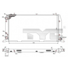 702-0035 TYC Радиатор, охлаждение двигателя