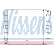 62295 NISSENS Радиатор, охлаждение двигателя