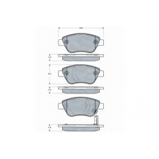 PF1520 PROCODIS FRANCE Комплект тормозных колодок, дисковый тормоз
