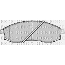 BBP2165 BORG & BECK Комплект тормозных колодок, дисковый тормоз