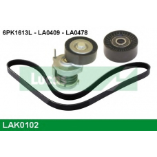 LAK0102 TRW Поликлиновой ременный комплект