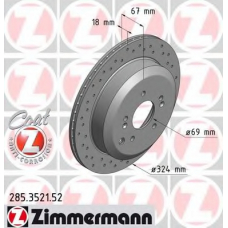 285.3521.52 ZIMMERMANN Тормозной диск