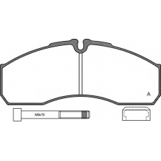 BPA0651.86 OPEN PARTS Комплект тормозных колодок, дисковый тормоз