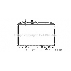 MZA2051 AVA Радиатор, охлаждение двигателя