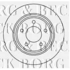 BBD4450 BORG & BECK Тормозной диск