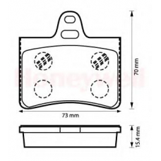 573028B BENDIX Комплект тормозных колодок, дисковый тормоз