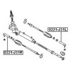 0221-J31L ASVA Наконечник поперечной рулевой тяги