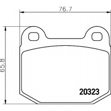 8DB 355 009-061 HELLA Комплект тормозных колодок, дисковый тормоз