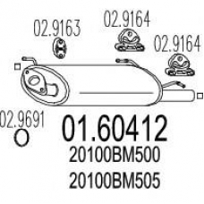 01.60412 MTS Глушитель выхлопных газов конечный