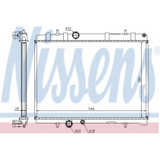 63608A NISSENS Радиатор, охлаждение двигателя
