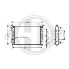 8109210 DIEDERICHS Радиатор, охлаждение двигателя