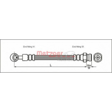 4110405 METZGER Тормозной шланг