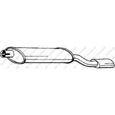 185-337 BOSAL Глушитель выхлопных газов конечный