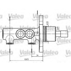 402302 VALEO Главный тормозной цилиндр