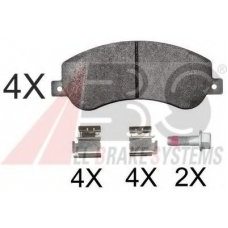 37793 OE ABS Комплект тормозных колодок, дисковый тормоз