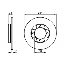 0 986 478 282 BOSCH Тормозной диск