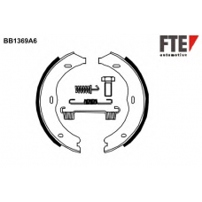 BB1369A6 FTE Комплект тормозных колодок, стояночная тормозная с