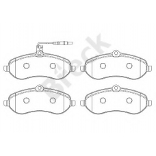 24595 00 701 00 BRECK Комплект тормозных колодок, дисковый тормоз