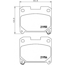 8DB 355 017-231 HELLA Комплект тормозных колодок, дисковый тормоз