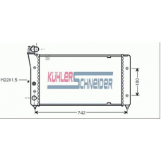 2301301 KUHLER SCHNEIDER Радиатор, охлаждение двигател