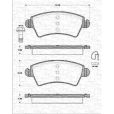 363702161286 MAGNETI MARELLI Комплект тормозных колодок, дисковый тормоз