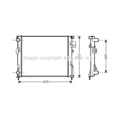 RTA2303 Prasco Радиатор, охлаждение двигателя