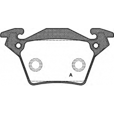 BPA0717.00 OPEN PARTS Комплект тормозных колодок, дисковый тормоз