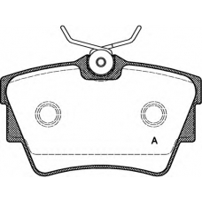 BPA0591.10 OPEN PARTS Комплект тормозных колодок, дисковый тормоз