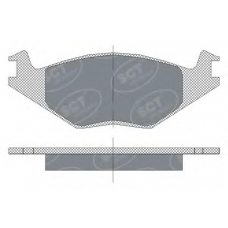 SP 114 SCT Комплект тормозных колодок, дисковый тормоз