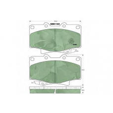 GDB1154 TRW Комплект тормозных колодок, дисковый тормоз