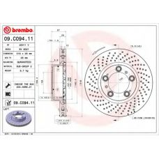 09.C094.11 BREMBO Тормозной диск