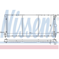 65158 NISSENS Радиатор, охлаждение двигателя