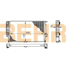 2108635 BEHR Radiator