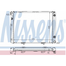 62722A NISSENS Радиатор, охлаждение двигателя