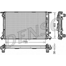 DRM02024 DENSO Радиатор, охлаждение двигателя